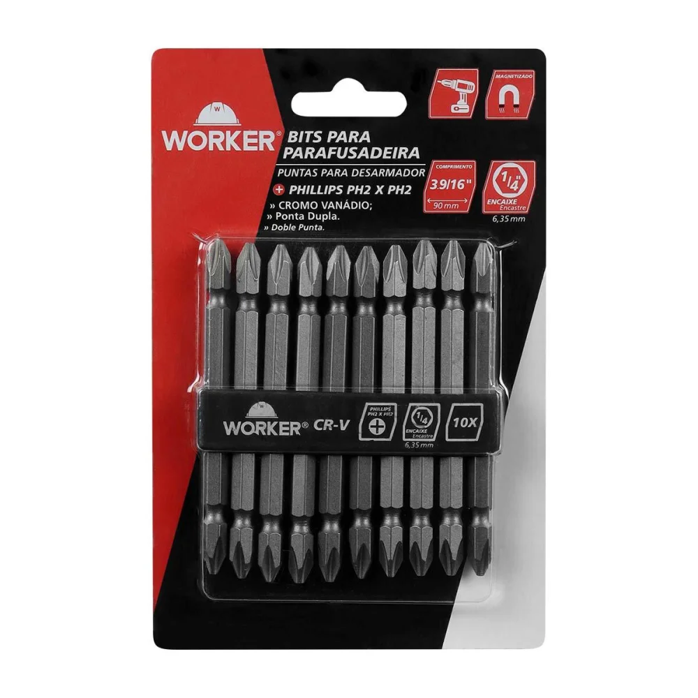 Bits Parafusadeira PH2 3.9/16 Worker