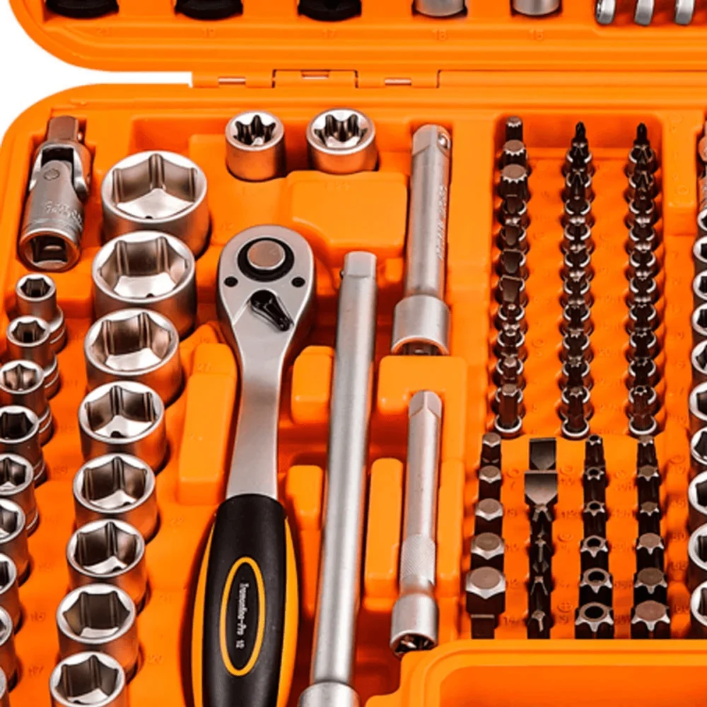 Kit de ferramentas oficina 176 peç para mecânicos