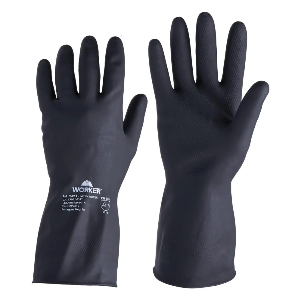 Luva de Látex Worker WK39 Proteção e Conforto/