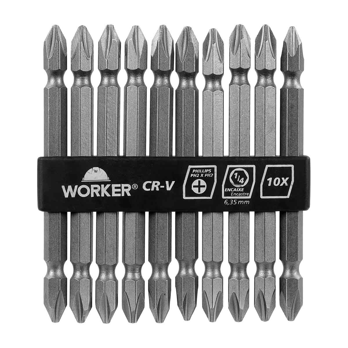 のり2 Bits Parafusadeira PH2 3.9/16 Worker